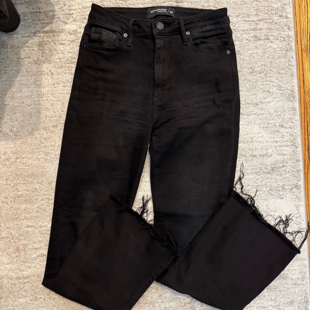 JBD Black Crop Flare Jeans - Picture 3 of 8